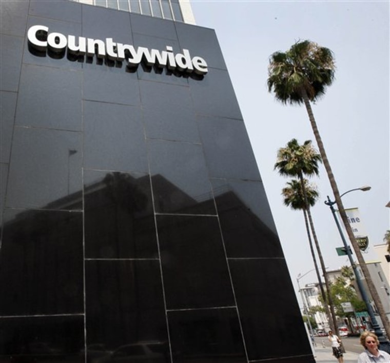 This June 25, 2008, file photo, shows the Countrywide Financial Corp. office in Beverly Hills, Calif. 